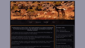 What Antelopespringscounseling.com website looked like in 2020 (3 years ago)