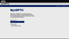 What Account.uspto.gov website looked like in 2020 (3 years ago)