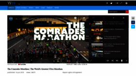 What Africamarathon.com website looked like in 2020 (3 years ago)