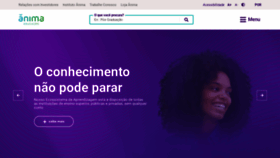 What Animaeducacao.com.br website looked like in 2020 (3 years ago)