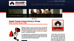 What Aladdintransfer.com website looked like in 2020 (3 years ago)