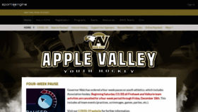 What Applevalleyhockey.com website looked like in 2020 (3 years ago)