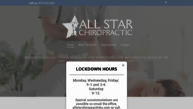 What Allstarchiropractickc.com website looked like in 2020 (4 years ago)