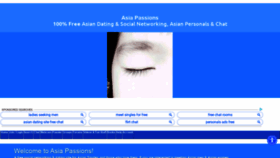 What Asiapassions.com website looked like in 2020 (3 years ago)