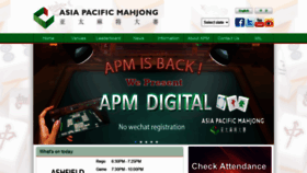 What Apmahjong.com.au website looked like in 2020 (3 years ago)