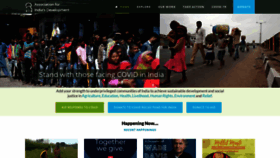 What Aidindia.org website looked like in 2020 (3 years ago)