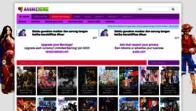 What Animenine.net website looked like in 2020 (3 years ago)