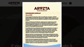 What Aryzta.com.br website looked like in 2020 (3 years ago)