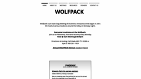 What Azwolfpack.org website looked like in 2020 (3 years ago)