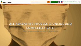 What Abacashi.com website looked like in 2020 (3 years ago)