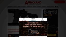 What Ammoland.com website looked like in 2020 (3 years ago)