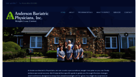 What Andersonbariatrics.com website looked like in 2020 (3 years ago)