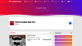 What Angeshraj.co website looked like in 2020 (3 years ago)