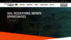 What Apprenticeshipsupport.com.au website looked like in 2020 (4 years ago)