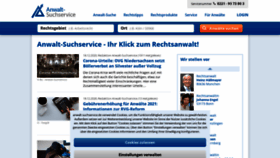 What Anwalt-suchservice.de website looked like in 2020 (3 years ago)