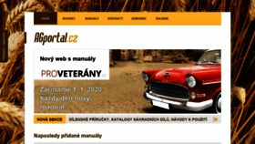 What Agportal.cz website looked like in 2020 (3 years ago)