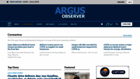 What Argusobserver.com website looked like in 2020 (3 years ago)