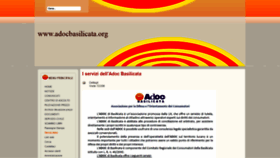 What Adocbasilicata.org website looked like in 2020 (3 years ago)