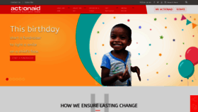 What Actionaidindia.org website looked like in 2020 (5 years ago)