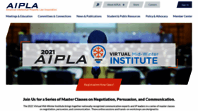 What Aipla.org website looked like in 2020 (3 years ago)