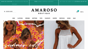 What Amaroso.com.au website looked like in 2020 (3 years ago)