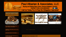 What Albariancoins.com website looked like in 2020 (3 years ago)