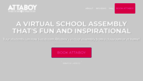 What Attaboyassemblies.com website looked like in 2020 (3 years ago)