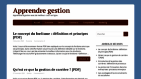 What Apprendre-gestion.com website looked like in 2020 (3 years ago)