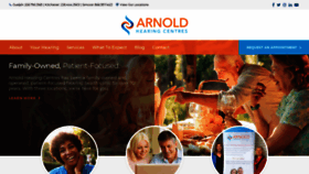 What Arnoldhearing.ca website looked like in 2020 (3 years ago)