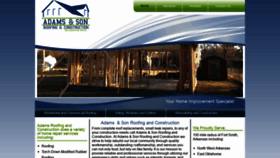 What Adamsroofingandconstruction.com website looked like in 2020 (3 years ago)