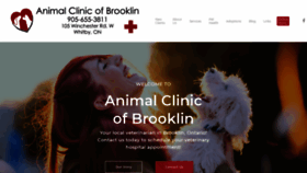 What Animalclinicbrooklin.com website looked like in 2020 (3 years ago)