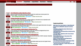 What Arsenalnews.net website looked like in 2020 (4 years ago)