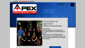 What Apexfamilymedicalclinic.com website looked like in 2020 (3 years ago)