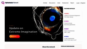 What Aphantasia.com website looked like in 2020 (4 years ago)