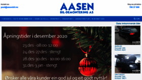 What Aasenbil.no website looked like in 2020 (3 years ago)