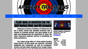 What Archerytraditionsok.com website looked like in 2020 (3 years ago)