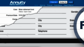 What Annuityratewatch.com website looked like in 2020 (3 years ago)