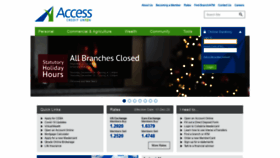 What Accesscu.ca website looked like in 2020 (4 years ago)