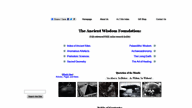 What Ancient-wisdom.com website looked like in 2020 (3 years ago)