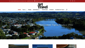 What Arttravel.co.nz website looked like in 2020 (3 years ago)