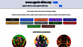 What Agario-skins.top website looked like in 2020 (3 years ago)