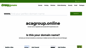 What Acagroup.online website looked like in 2020 (3 years ago)