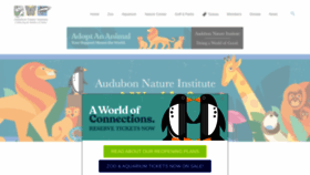 What Audubonnatureinstitute.org website looked like in 2020 (3 years ago)
