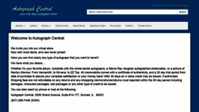 What Autographcentral.net website looked like in 2020 (3 years ago)