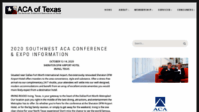 What Acaoftexas.org website looked like in 2020 (3 years ago)