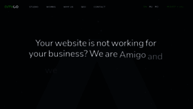What Amigo.studio website looked like in 2020 (3 years ago)