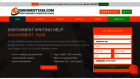 What Assignmenttask.com website looked like in 2020 (3 years ago)