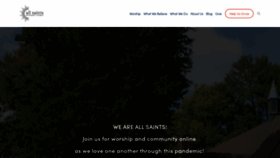 What Allsaintscincinnati.org website looked like in 2020 (3 years ago)
