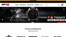 What Anytimewatches.com website looked like in 2020 (3 years ago)