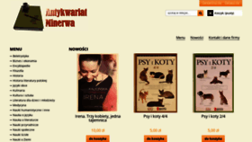 What Antykwariat-minerwa.pl website looked like in 2020 (3 years ago)